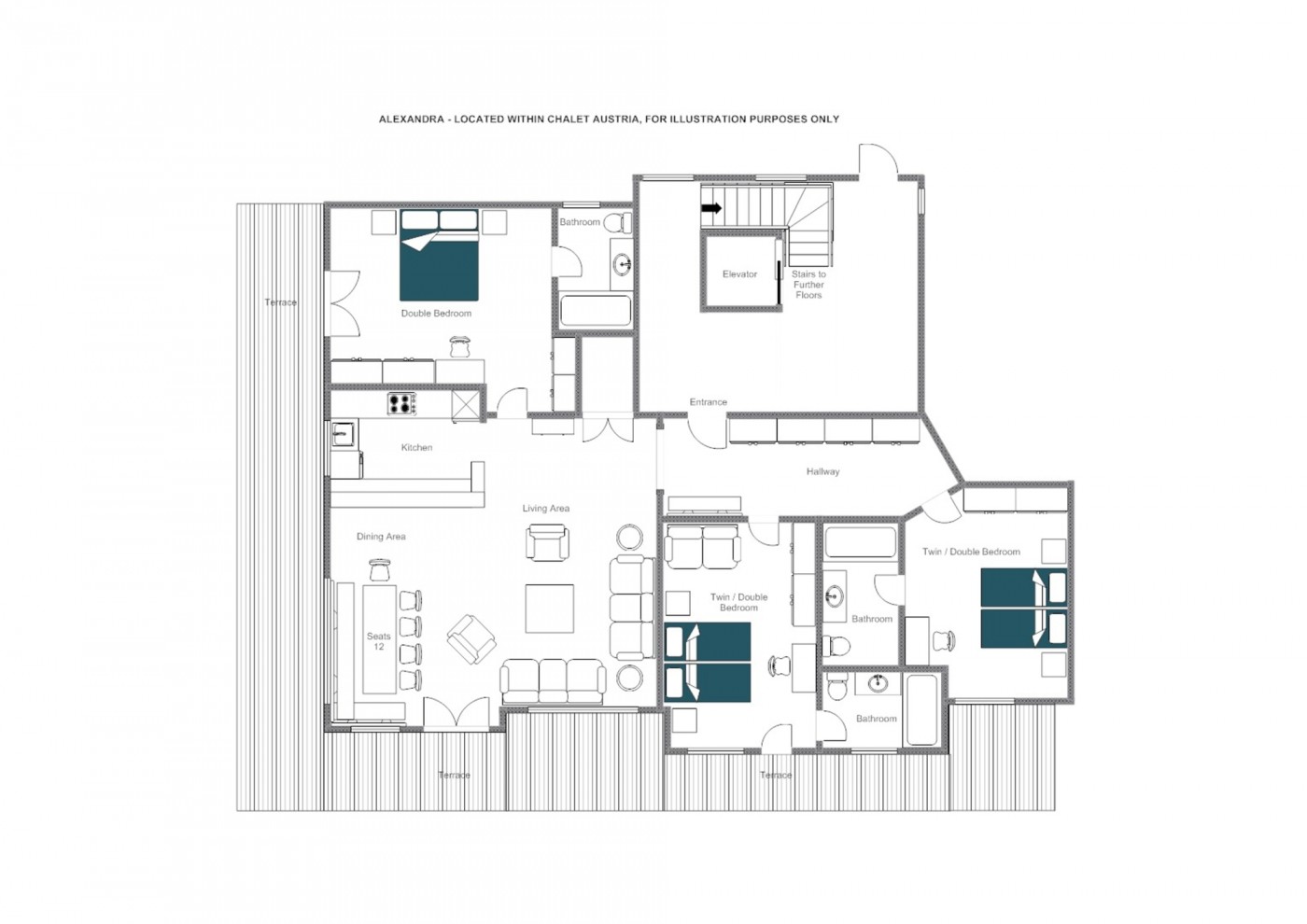 Chalet Alexandra St Anton Floor Plan 1